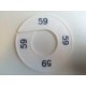 Maatring 9 cm wit/zw 59 